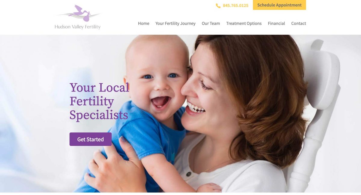 Hudson Valley Fertility Website Redesign